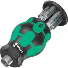 Wera Kraftform Kompakt Stubby Magazin 4 Bit-Satz(schwarz/grün, 7-teilig)