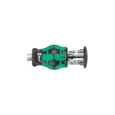 Wera Kraftform Kompakt Stubby Magazin 5 Bit-Satz(schwarz/grün, 7-teilig)