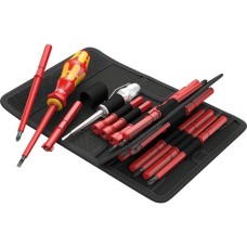 Wera Kraftform Kompakt VDE 60 i/62 i/65 i/247/18, Werkzeug-Set(inkl. Steckgriff, VDE-Wechselklingen)