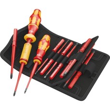 Wera Kraftform Kompakt VDE Torque Schraubendreher 1,2-3,0Nm(rot/gelb, 16-teilig, Drehmoment-Schraubendreher-Satz)