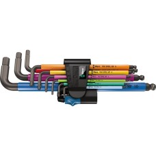 Wera Winkelschlüssel-Satz 950 SPKL/9SM N HF, Schraubendreher(schwarz, 9-teilig, mit Halteclip)