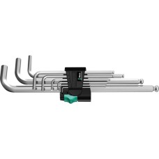 Wera Winkelschraubendreher Satz 950 PKL/9 SM N(chrom, mit Halteclip)
