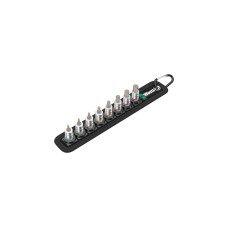 Wera Zyklop Bitnuss-Satz Belt A2 Innensechskant, 8-teilig, Steckschlüssel(schwarz/silber, 1/4"-Antrieb)