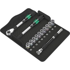 Wera Zyklop Hybrid-Knarrensatz 8006 SC 1, Werkzeug-Set(mit Umschaltknarre, 1/2")