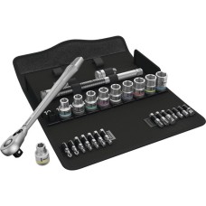 Wera Zyklop Metal-Knarrensatz 8100 SC 8, Werkzeug-Set(mit Umschaltknarre, 1/2")