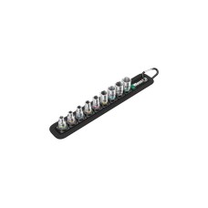 Wera Zyklop Steckschlüssel.-Satz Belt A4, 9-teilig(schwarz/silber, 1/4"-Antrieb)