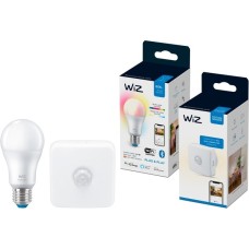 WiZ Bundle Colors LED-Lampe A60 E27 + Bewegungssensor(ersetzt 60 Watt)
