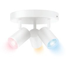 WiZ IMAGEO 3x einstellbarer Spot runde Platte, LED-Leuchte(weiß)