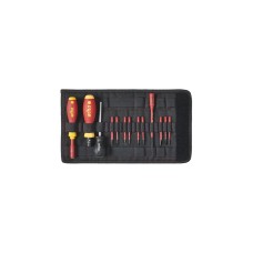 Wiha Drehmoment-Schraubendreher Set TorqueVario-S electric(rot/gelb, 14-teilig, 0,8 - 5Nm)