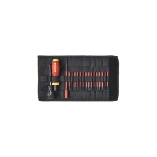 Wiha Drehmoment-Schraubendreher Set TorqueVario-S electric(rot/gelb, 19-teilig, 0,8 - 5Nm)