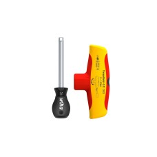 Wiha Drehmoment-Schraubendreher mit Quergriff TorqueVario-S T electric(rot/gelb, 5 - 14Nm)