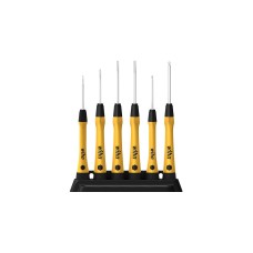 Wiha Feinschraubendreher-Set PicoFinish ESD(gelb/schwarz, 6-teilig, inkl. Halter)