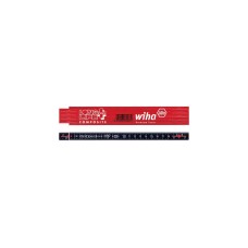 Wiha Gliedermaßstab Longlife Plus Composite, 2 Meter, Messlatte(rot/schwarz)