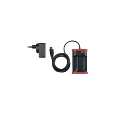 Wiha Ladegerät für Akku Typ 18500 Li-Ion(schwarz/rot)