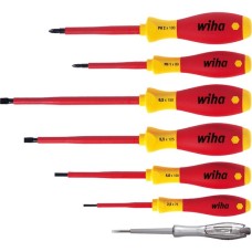 Wiha Schraubendreher-Set SoftFinish electric, 7-teilig(rot/gelb)