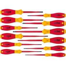 Wiha Schraubendreher-Set SoftFinish electric slimFix, 12-teilig(rot/gelb)
