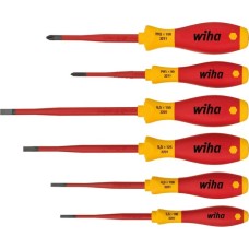 Wiha Schraubendreher-Set SoftFinish electric slimFix, 6-teilig(rot/gelb)