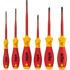 Wiha Schraubendreher-Set SoftFinish electric slimFix, 6-teilig(rot/gelb)