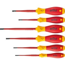 Wiha Schraubendreher-Set SoftFinish electric slimFix, 6-teilig(rot/gelb)