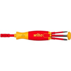 Wiha Schraubendreher mit Bit Magazin LiftUp electric(rot/gelb, 7-teilig)