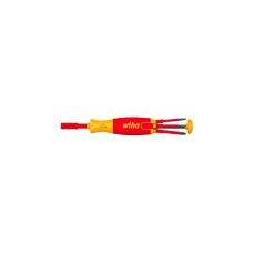 Wiha Schraubendreher mit Bit Magazin LiftUp electric(rot/gelb, 7-teilig)