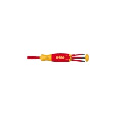 Wiha Schraubendreher mit Bit Magazin LiftUp electric(rot/gelb, 7-teilig)