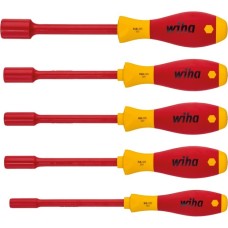 Wiha Steckschlüssel-Schraubendreher-Set SoftFinish electric, 5-teilig(rot/gelb)