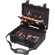 Wiha Werkzeug-Set Elektriker Competence XL(rot/gelb, 81-teilig, mit Koffer)