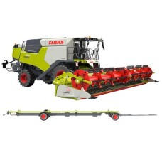 Wiking Claas Trion 720 Montana Convio 1080 und Transportwagen, Modellfahrzeug
