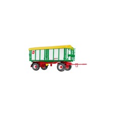 Wiking Kröger Zweiachs-Dreiseiten-Kippanhänger HKD 302, Modellfahrzeug(weiß)