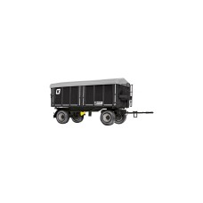Wiking Kröger Zweiachs-Dreiseiten-Kippanhänger HKD 302, Modellfahrzeug(schwarz)