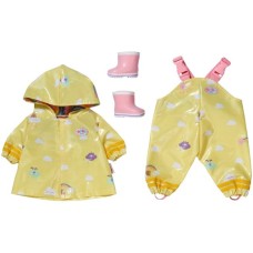 ZAPF Creation BABY born® Deluxe Regen Outfit 43cm, Puppenzubehör(gelb/pink)
