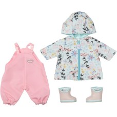 ZAPF Creation Baby Annabell® Regen Set 43cm, Puppenzubehör(Latzhose, Regenmantel und Stiefeln)