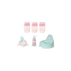 ZAPF Creation Baby Annabell® Töpfchen Set, Puppenzubehör(Töpfchen, 3 Windeln, Seifen- und Tuch-Spender)
