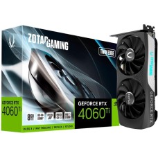 ZOTAC GeForce RTX 4060 Ti 8GB Twin Edge, Grafikkarte(DLSS 3, 3x DisplayPort, 1x HDMI 2.1)