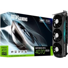 ZOTAC GeForce RTX 4070 SUPER Trinity Black Edition, Grafikkarte(DLSS 3, 3x DisplayPort, 1x HDMI 2.1)