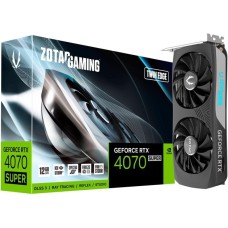 ZOTAC GeForce RTX 4070 SUPER Twin Edge, Grafikkarte(DLSS 3, 3x DisplayPort, 1x HDMI 2.1)