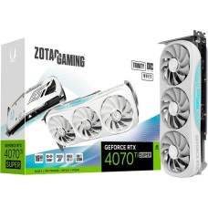 ZOTAC GeForce RTX 4070 Ti SUPER Trinity OC, Grafikkarte(weiß, DLSS 3, 3x DisplayPort, 1x HDMI 2.1a)