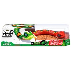 ZURU Robo Alive Schlängelnde Schlange, Spielfigur(rot)