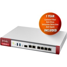 Zyxel USG FLEX 200 UTM Bundle, 1 Jahr, Firewall(inkl. 1 Jahr UTM Service Lizenz, lüfterlos)