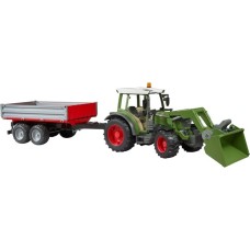bruder Fendt Vario 211 mit Frontlader und Bordwandanhänger, Modellfahrzeug