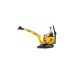 bruder JCB Mikrobagger 8010 CTS und Bauarbeiter, Modellfahrzeug(gelb)