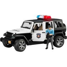 bruder Jeep Wrangler Unlimited Rubicon Polizeifahrzeug , Modellfahrzeug(mit Polizist )