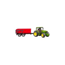 bruder John Deere 6920 mit Wannenkippanhänger, Modellfahrzeug(mit Automatikrückwand)