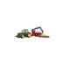 bruder John Deere 7R 350 m Rückeanhänger, Modellfahrzeug(grün/rot, Inkl. 4 Baumstämmen, Outlet)