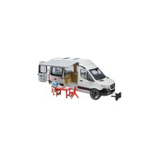 bruder Mercedes Benz Sprinter Camper mit Fahrer, Modellfahrzeug(weiß/schwarz)