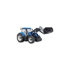 bruder New Holland T7.315 , Modellfahrzeug(blau/grau, mit Frontlader)