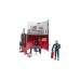 bruder bworld Feuerwehrstation mit Feuerwehrmann, Kulisse(Themenset)