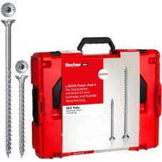 fischer Aktion L-BOXX 102 Power-Fast II TX, Schrauben-Set(1.801-teilig, mit Profi-Bitset)