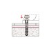 fischer Befestigungs-Set WC N, Dübel(hellgrau, 2-teilig, für Stand-WCs)